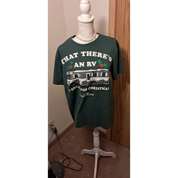 National Lampoon Xmas Vacation "RV"  I Break for Christmas- T Shirt Large - Picture 1 of 3